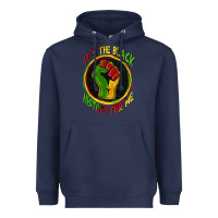 Navy it's the black history for me Heavyweight Hoodie - Zillion Design Studio