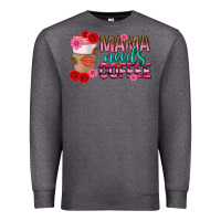 Charcoal Heather mama needs coffee mothers day Premium Sweatshirt - texasbilliewilder
