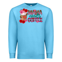 Ocean Blue mama needs coffee mothers day Premium Sweatshirt - texasbilliewilder