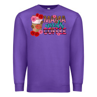 Purple mama needs coffee mothers day Premium Sweatshirt - texasbilliewilder