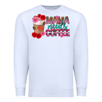 White mama needs coffee mothers day Premium Sweatshirt - texasbilliewilder