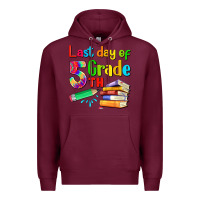 Burgundy last day of fifth grade Premium Hoodie - Artiststas