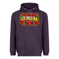 Plum chingona Heavyweight Hoodie - Zillion Design Studio