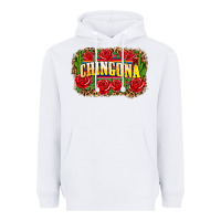 White chingona Heavyweight Hoodie - Zillion Design Studio