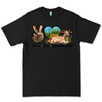 Black Peace Love Spanish Goat Premium Tee - LillyAllenDesigns
