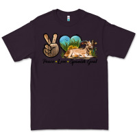 Plum Peace Love Spanish Goat Premium Tee - LillyAllenDesigns