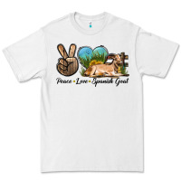 White Peace Love Spanish Goat Premium Tee - LillyAllenDesigns