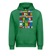 Emerald hispanic haritage month flags Urban Hoodie - BundleAndBundleShop