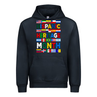 Navy hispanic haritage month flags Urban Hoodie - BundleAndBundleShop