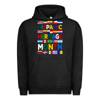 Pigment Black hispanic haritage month flags Urban Hoodie - BundleAndBundleShop