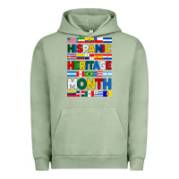 Pigment Oil Green hispanic haritage month flags Urban Hoodie - BundleAndBundleShop