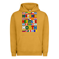 Pigment Peanut Butter hispanic haritage month flags Urban Hoodie - BundleAndBundleShop