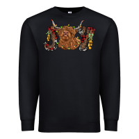 Black joy highland cow Premium Sweatshirt - RanaPortraitStore