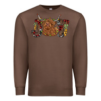Chestnut joy highland cow Premium Sweatshirt - RanaPortraitStore