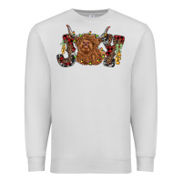 Dove Grey joy highland cow Premium Sweatshirt - RanaPortraitStore