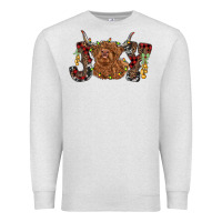 Oatmeal Heather joy highland cow Premium Sweatshirt - RanaPortraitStore