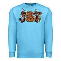 Ocean Blue joy highland cow Premium Sweatshirt - RanaPortraitStore