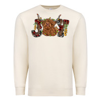 Sandshell joy highland cow Premium Sweatshirt - RanaPortraitStore