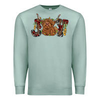 Seafoam joy highland cow Premium Sweatshirt - RanaPortraitStore