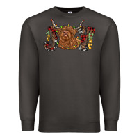 Smoke joy highland cow Premium Sweatshirt - RanaPortraitStore
