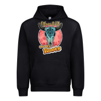 Black blame it all on my roots bull skull black Urban Hoodie - JahusDesignShop
