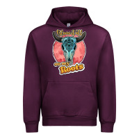 Mauve Wine blame it all on my roots bull skull black Urban Hoodie - JahusDesignShop