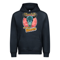 Navy blame it all on my roots bull skull black Urban Hoodie - JahusDesignShop