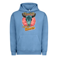 Pigment Pebble Blue blame it all on my roots bull skull black Urban Hoodie - JahusDesignShop