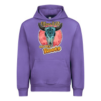 Tulip blame it all on my roots bull skull black Urban Hoodie - JahusDesignShop