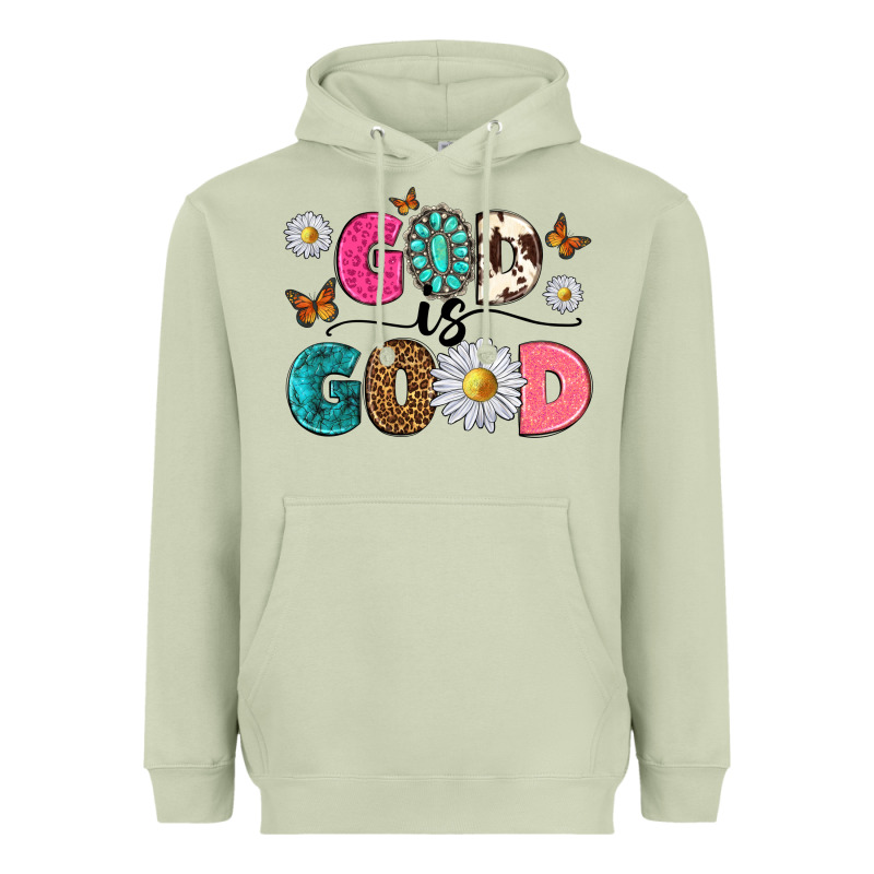 God Is Good Heavyweight Hoodie by texasbilliewilder | Teevron