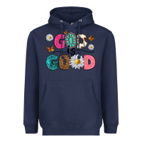 Navy god is good Heavyweight Hoodie - texasbilliewilder