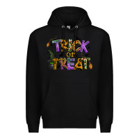 Black trick or treat Premium Hoodie - BundleAndBundleShop