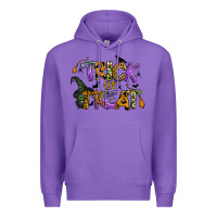 Purple trick or treat Premium Hoodie - BundleAndBundleShop
