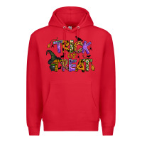 Red trick or treat Premium Hoodie - BundleAndBundleShop