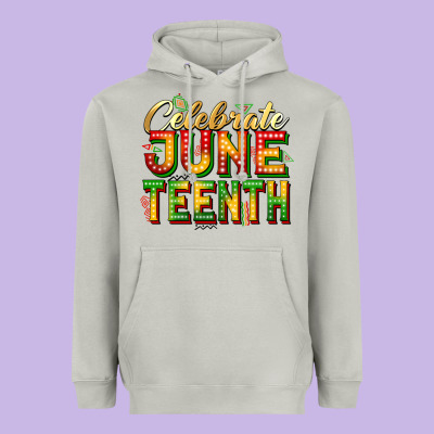 Celebrate Juneteenth Heavyweight Hoodie Designed By Zillion Design Studio