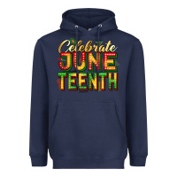 Navy celebrate juneteenth Heavyweight Hoodie - Zillion Design Studio