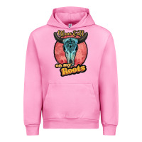 Fuchsia Pink blame it all on my roots white Urban Hoodie - JahusDesignShop