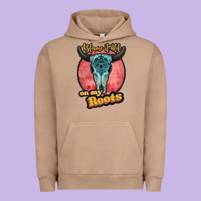 Blame It All On My Roots White Urban Hoodie Designed By Jahusdesignshop