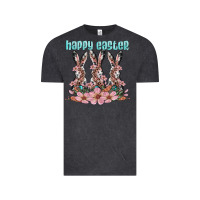 Vintage Black happy easter bunny Vintage Tee - Artiststas