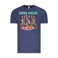 Vintage Denim happy easter bunny Vintage Tee - Artiststas