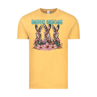 Vintage Mustard happy easter bunny Vintage Tee - Artiststas