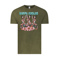 Vintage Olive happy easter bunny Vintage Tee - Artiststas
