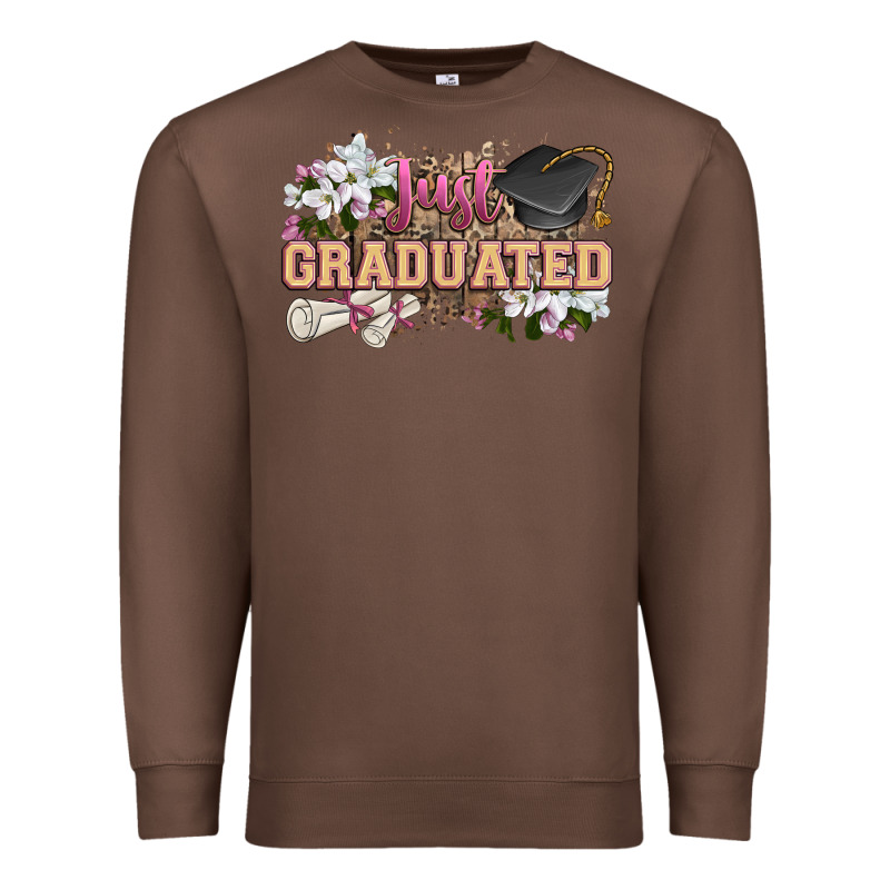 Just Graduated Premium Sweatshirt by Zillion Design Studio | Teevron