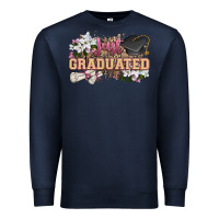 Navy just graduated Premium Sweatshirt - Zillion Design Studio