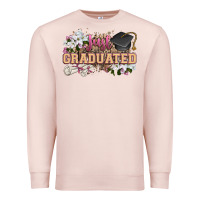 Pale Pink just graduated Premium Sweatshirt - Zillion Design Studio