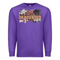Purple just graduated Premium Sweatshirt - Zillion Design Studio
