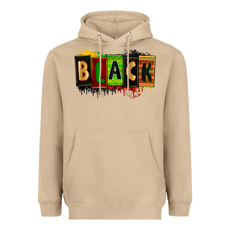 Black Heavyweight Hoodie by Zillion Design Studio | Teevron