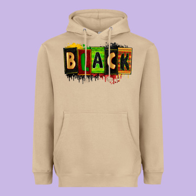 Black Heavyweight Hoodie Designed By Zillion Design Studio