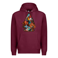 Burgundy arrowhead rodeo Premium Hoodie - JahusDesignShop
