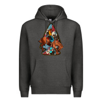 Charcoal Heather arrowhead rodeo Premium Hoodie - JahusDesignShop